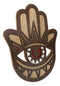 Hand of Fatima Hamsa Palm with Evil Eye Amulet of Protection MDF Wood Wall Decor