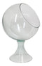 Contemporary Clear Glass Globe Storage Display Bowl 16"H Fruits Succulents