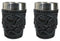 Set Of 2 Gothic Fantasy Moon Voyage Of The Dragon Celtic Knotwork Shot Glasses