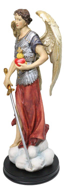 Large Catholic Christian Archangel Saint Jehudiel Laudation Of God Figurine 13"H