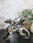 Steampunk Dragon Mechanical Cyborg Robot Sculpture Gears & Clockwork Details