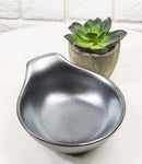 Pack Of 5 Tetsu Kesho Black Small Ponzu Sauce Miso Soup Bowls With Handle 5oz
