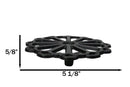 Floral Wheel 12 Spokes Traditional Cast Iron Metal Tetsubin Teapot Trivet Stand