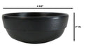 Pack Of 6 Black Silk Melamine Rice Miso Soup Salad Appetizer Shallow Bowls 12oz