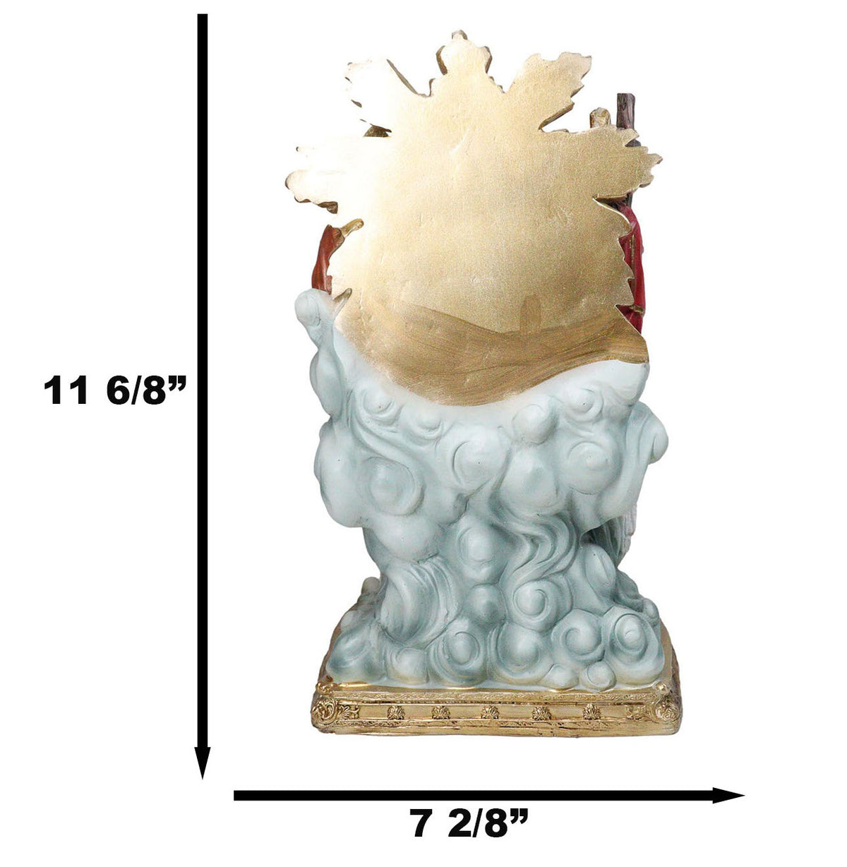 Catholic Holy Trinity Father Son and Holy Spirit with Mary and Angels Figurine