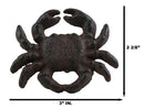 Set Of 4 Cast Iron Rustic Marine Sea Crab Drawer Cabinet Door Knobs Hardware