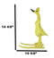 Balinese Wood Handicrafts "Bebek Angsa" Tropic Sunny Yellow Skiing Duck Figurine