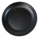Pack Of 6 Black Silk Melamine Round Appetizer Dessert Side Dishes Plates 7"D