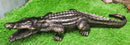 The Great Crocodile Baring Jaws And Razor Sharp Teeth Garden Accent Statue 23"L
