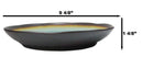 Pack Of 6 Green Crackle Midori Kannyu Ceramic Wavy Round Dinner Plates 9.5"D