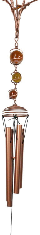 Celestial Sun Moon Christian Cross Art Glass Metal Candle Holder Wind Chime