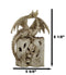 Skeleton Bone Dragon On Spell Book Of The Dead Skull Mummy LED Light Figurine