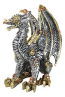 Geared Mechanical Look Steampunk Dragon Cyber Robot Decorative Sculpture