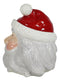 Whimsical North Pole Jolly Santa Claus Christmas Ceramic Cookie Jar Figurine