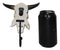 Western Star Patriotic American Flag Cow Skull With Feathers Single Wall Hook