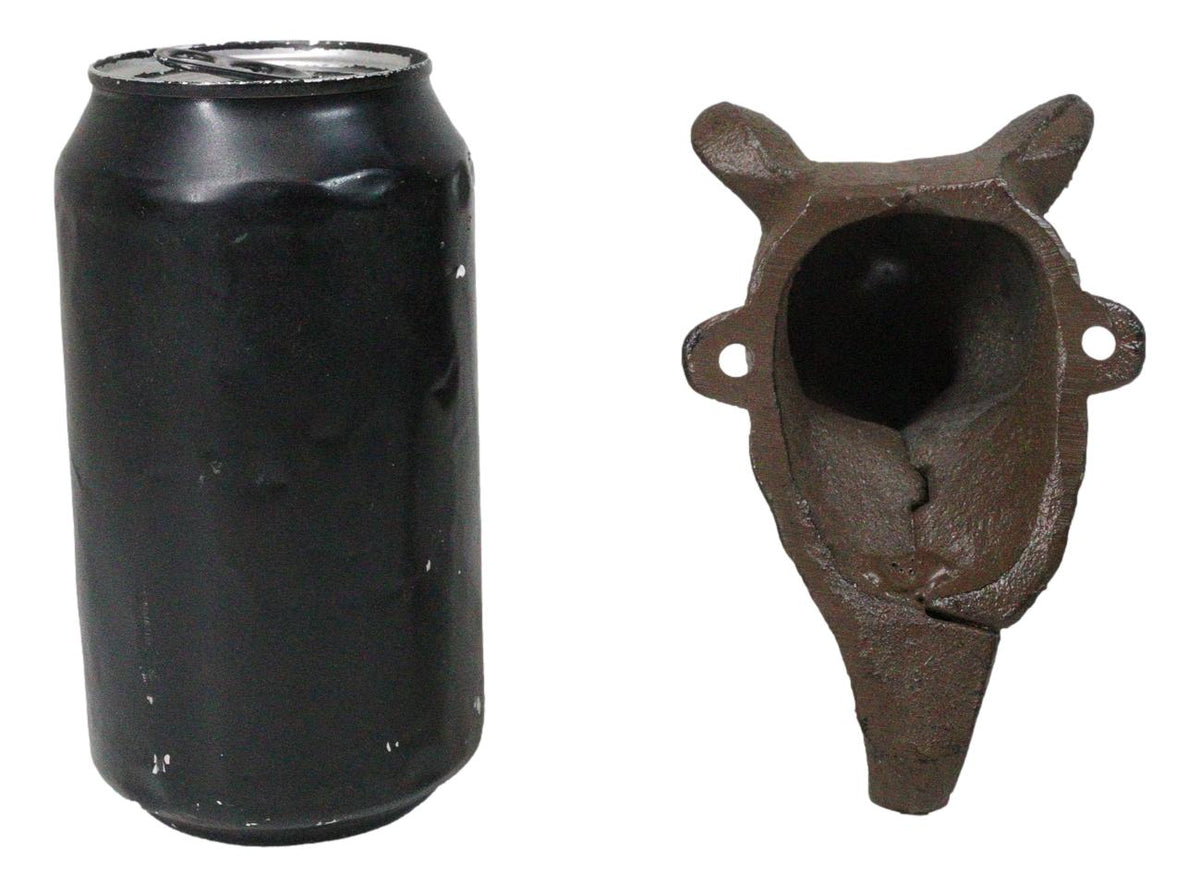 Pack Of 2 Cast Iron Rustic Forest Black Bear Wall Hook Sculptures For Coats Keys