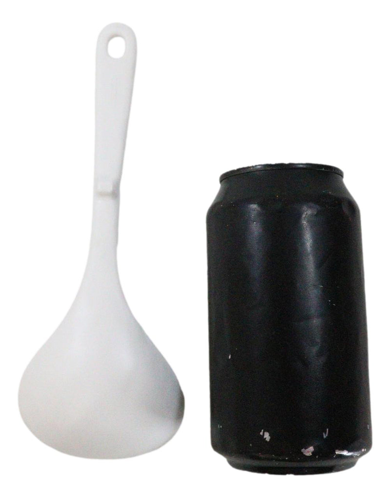 Pack of 6 Melamine Yukino Hana Soup Gravy Stew Ladle Soup Spoons With Notch 8"L