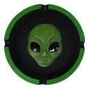Green UFO Outer Space Colony Extra Terrestrial Roswell Alien Cigarette Ashtray