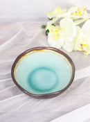 Pack Of 6 Midori Kannyu Green Porcelain Ceramic Small Shallow Bowls 7.5oz