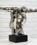 Silver Ceramic Modern Chic Pop Art The Diver Anatomical Man Silhouette Sculpture