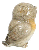 Forest Wisdom Tales Whimsical Mother Owl And Baby Owlet Family Figurine