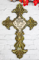 Rustic Southwestern Fleur De Lis Scrollwork God Bless A Friend Loves Wall Cross