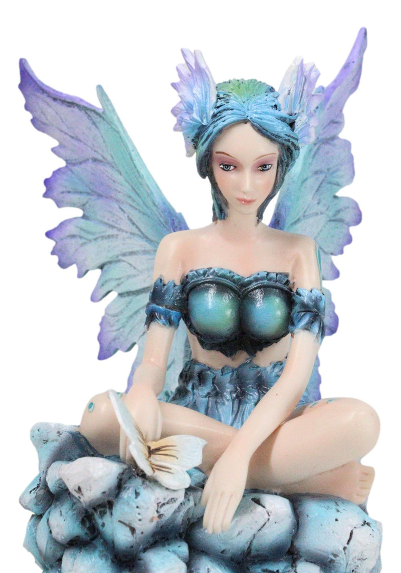 Elf Pixie Water Elemental Fairy in Emerald Iridescent Dress Fantasy Fi Ebros Gift Elf Pixie Water Elemental Fairy in Emerald Iridescent Dress Fantasy Fi Ebros Gift