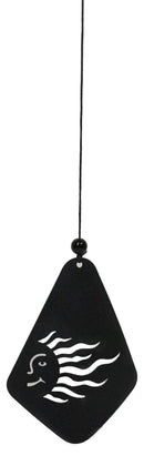 Belenos Sun God Cylindrical Steel Metal Filigree Hanging Solar Wind Chime