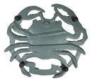 Nautical Marine Verdigris Sea King Crab Rustic Cast Iron Wall Or Table Trivet