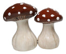 Wild Red With White Polkadots Toadstool Mushrooms Fungi Salt And Pepper Shakers