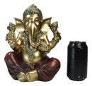 Vastu Hindu Elephant God Ganesha Ceremonial Ganapati Seated Figurine 10"H