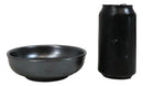 Pack Of 5 Black Tetsu Kesho Ceramic Collection Shallow Bowl Or Deep Plates 10oz