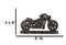 Rustic Cast Iron Retro Motorcycle Bike 4-Peg Wall Hooks Coat Towel Keys Hanger
