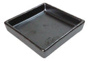 Set Of 6 Black Iron Clay Tetsu Kesho Ceramic Square Condiment Sauce Dishes 2oz