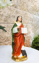 Christian Apostle Of Jesus Saint John Evangelist with Eagle Figurine 8"H