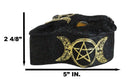 Wicca Magic Black Cat With Triple Moon Goddess Symbol Decorative Jewelry Box