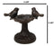 Cast Iron Rustic Whimsical Two Birds On Tree Bird Feeder Bath Small Sculpture