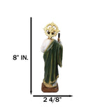 Saint Jude Thaddeus Apostle Disciple Of Jesus Fire And Sun Medal Figurine 12"H