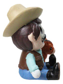 Furry Bones Cowboy Hillbilly the Skelly With Pony Skeleton Figurine Furrybones