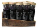 Pack Of 20 Dark Forest Fragranced Incense Sticks With Wood Holder Display Set