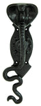 Set of 2 Black Cast Iron Ferocious Desert Cobra Snake Door Handle Bar Pulls