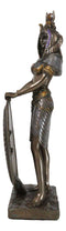 Ebros Standing Isis Statue Egyptian Goddess Bronze Finish Figurine