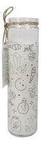 Mystical Magic Symbols White Sage Wicca Tall Tube Scented Candle Home Fragrance