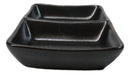 Pack Of 6 Ceramic Black Kokuyo Soy Sauce Or Condiment Dishes Double Partition