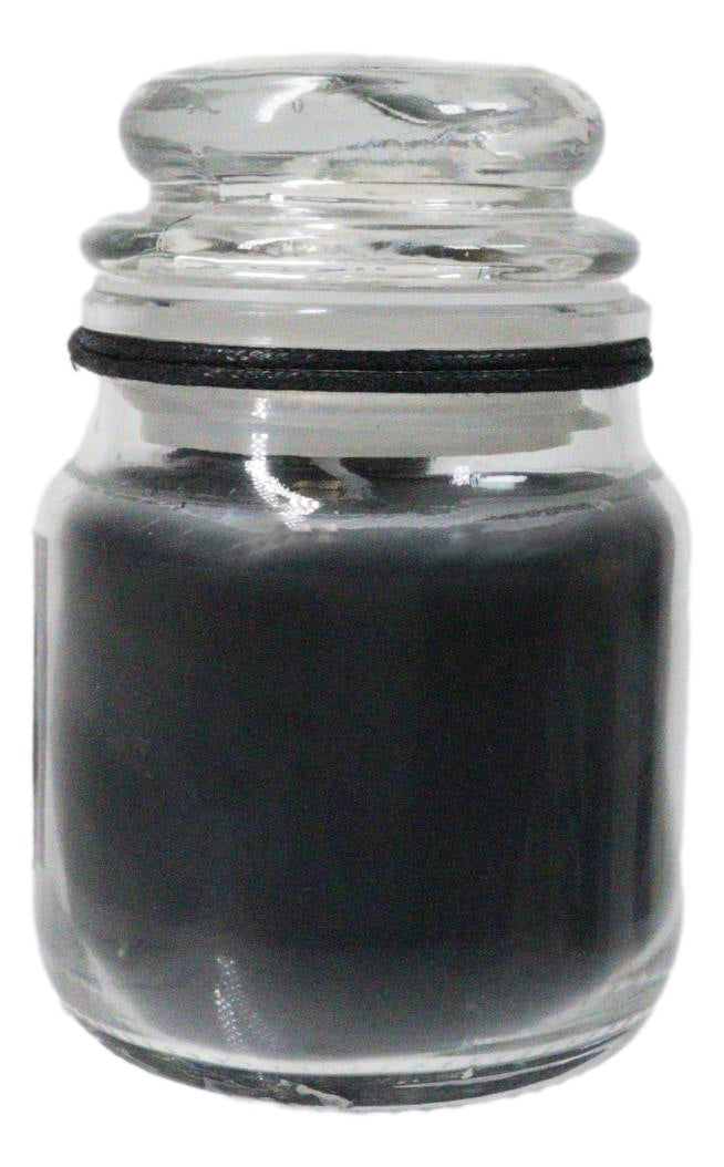 Set of 3 Wicca Halloween Ritual Black Opium Protection Spell Candle in Glass Jar