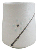 Pack Of 6 Yukino Hana Snow Flowers Reactive Glaze Ceramic Yunomi Tea Cups 9oz