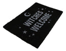 Witches Welcome Crescent Moon And Stars Coir Coconut Fiber Floor Mat Doormat