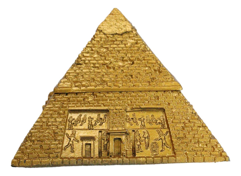 Gods Of Egypt Pharaoh The Great Pyramid Of Khufu Small Hinged Trinket Box Decor