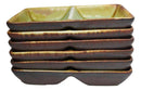 Pack Of 6 Midori Kannyu Ceramic Double Partition Sauce Condiment Dishes 4oz