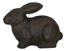 Rustic Vintage Cast Iron Whimsical Bunny Rabbit Abstract Taxidermy Figurine